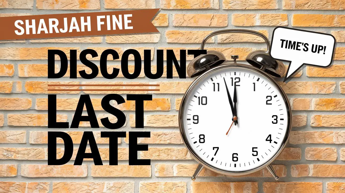 Sharjah Fine Discount Last Date